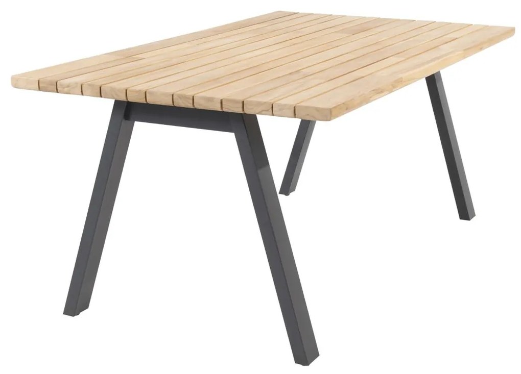 4 Seasons Outdoor Aprilla tuinset pure met Ambassador tafel met teak blad 240 x 100 cm * Sale * Tuinset   houtkleur weerbestendig