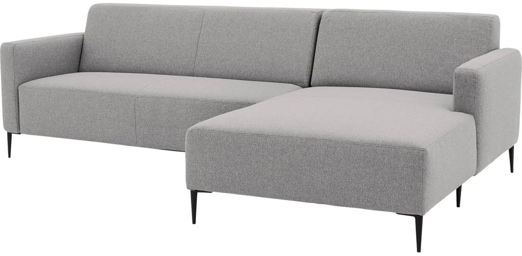 Goossens  Key West lichtgrijs, stof, 2,5-zits, modern design