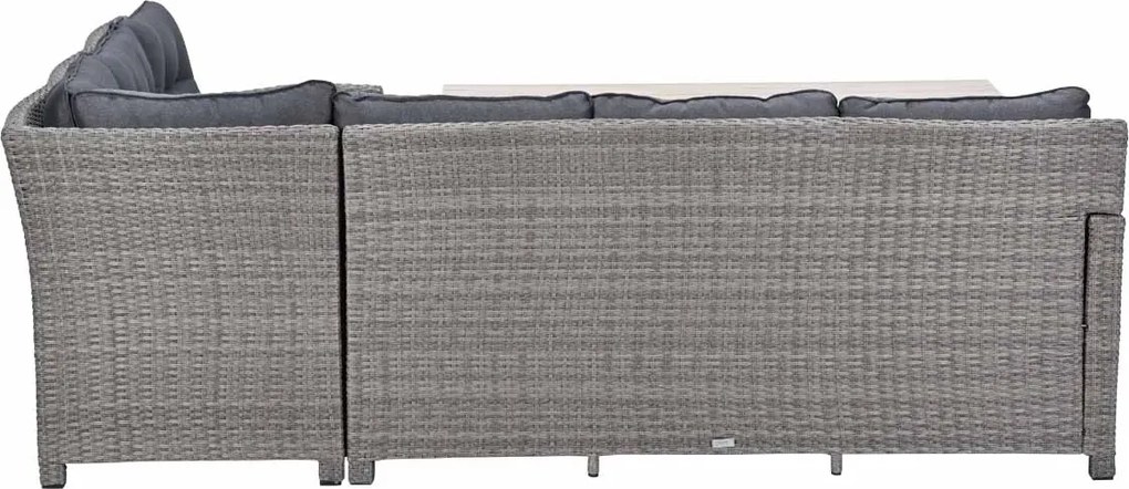 Garden Impressions Jaru lounge dining set 5-delig rechts - light teak vironwood