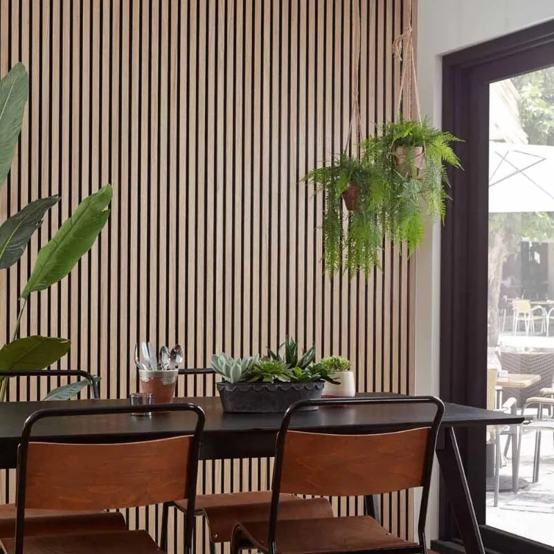 AKU Paneel Akoestisch Vilt Natuurlijk Eiken 260x60x2,1cm - 270 cm x 60 cm x 2.1 cm | 10 kg | Paneli akoestische wandpanelen - AKU Wandpanelen