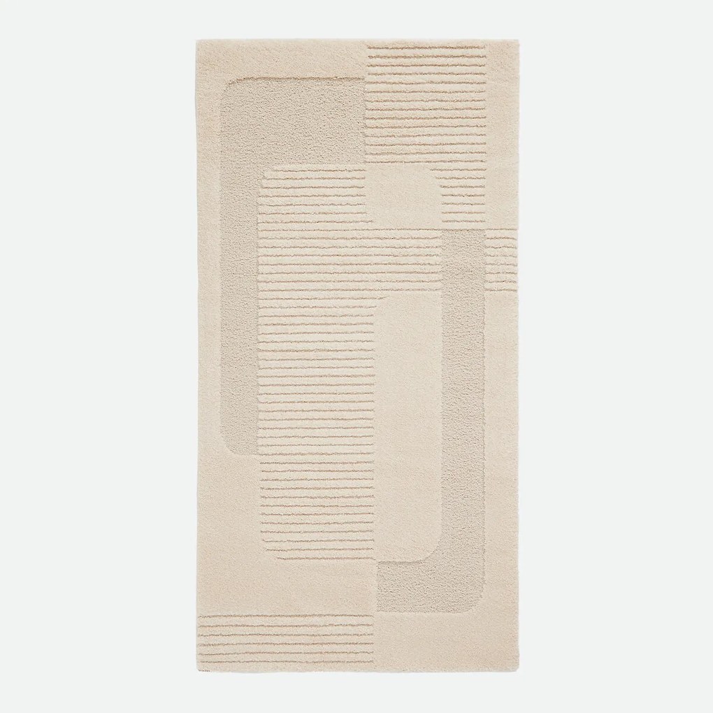 Haltapijt met geometrisch reliëfpatroon, LODGO