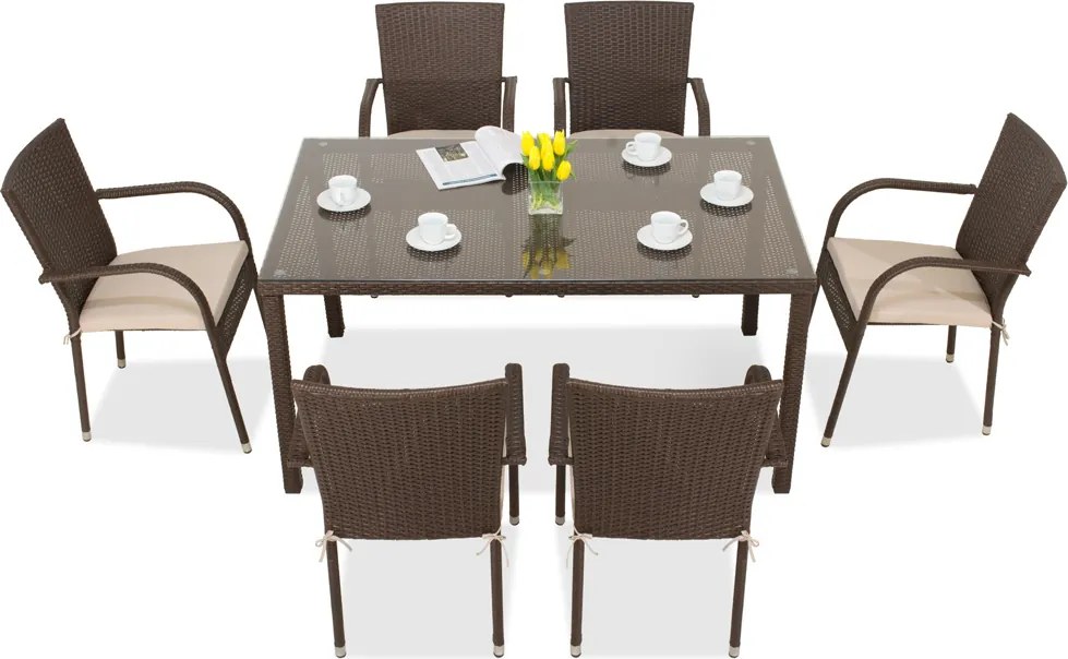 Milaan technorattan tuinset