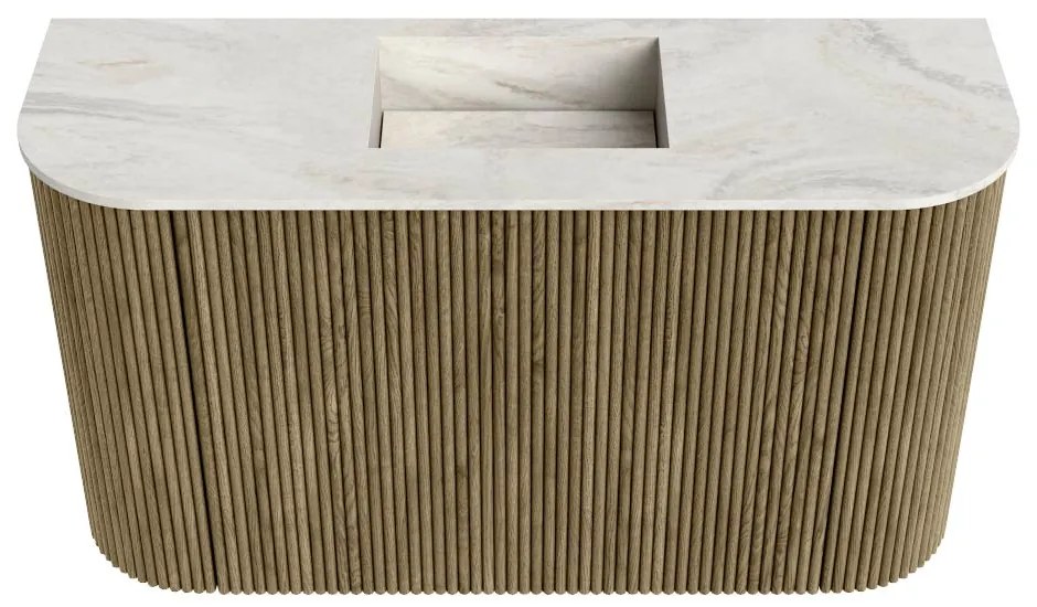 Mondiaz Joya DLux 75cm toiletmeubel ronding links/rechts dusk met wastafel faye midden zonder kraangat ostra