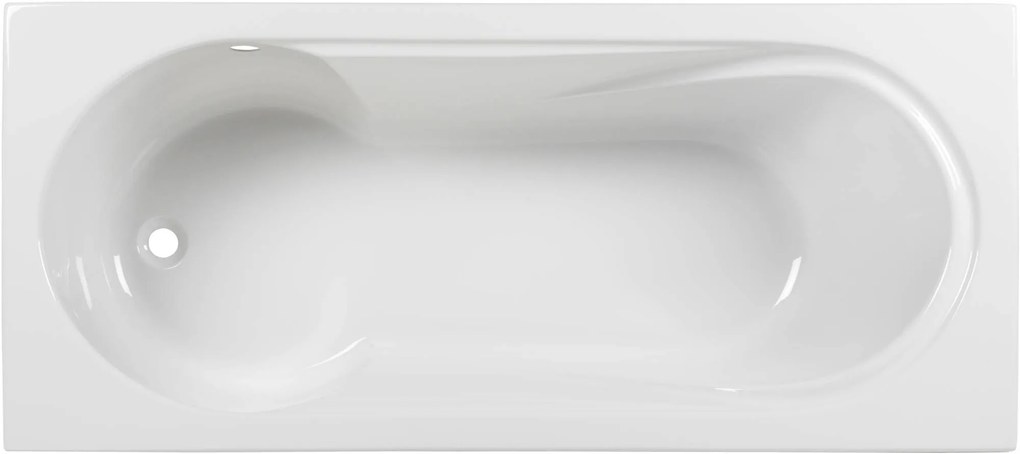 Ben Lazio inbouw douchebad met ligzijde links hoek rechts 170x70cm glans wit acryl