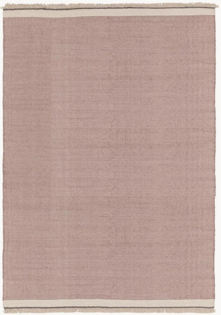 Handgeweven wollen vloerkleed Karla