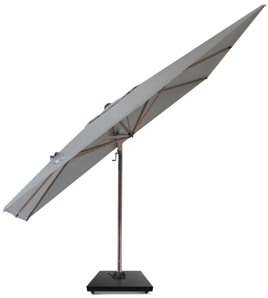 Zweefparasol 3x3.5m S2 Excellent (excl. voet) Grijs-antraciet Camello Luna