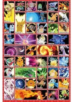 Posters Multicolour Pokemon  Taille unique