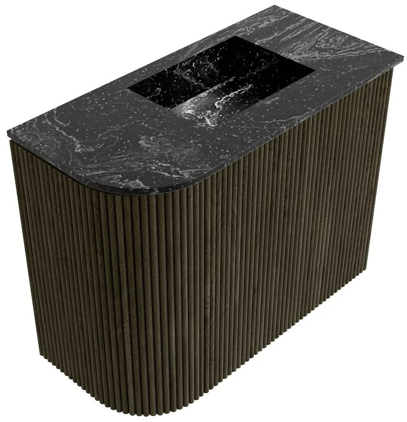 Mondiaz Joya DLux 50cm toiletmeubel ronding links shadow met wastafel faye rechts 1 kraangat lava
