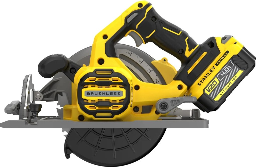 Stanley SFMCS551M1T-QW Accu Cirkelzaag Brushless 18V– 190 mm in T-stack Koffer + 4,0 Ah Accu&amp;lader