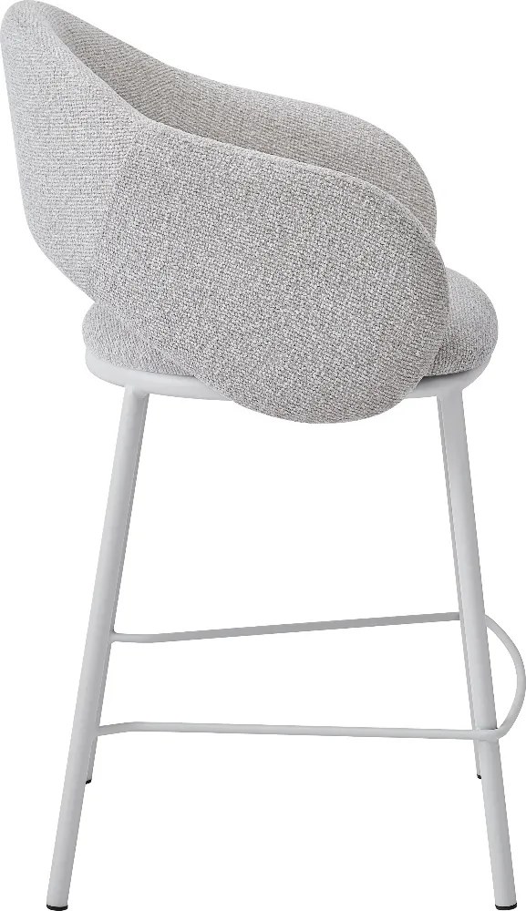 Moderne Barstoel Beige Met Armleuningen