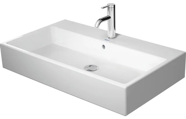 Duravit Vero Air Wastafel - 80x47cm - 1 kraangat - met overloop - geslepen - wondergliss - wit 23508000271