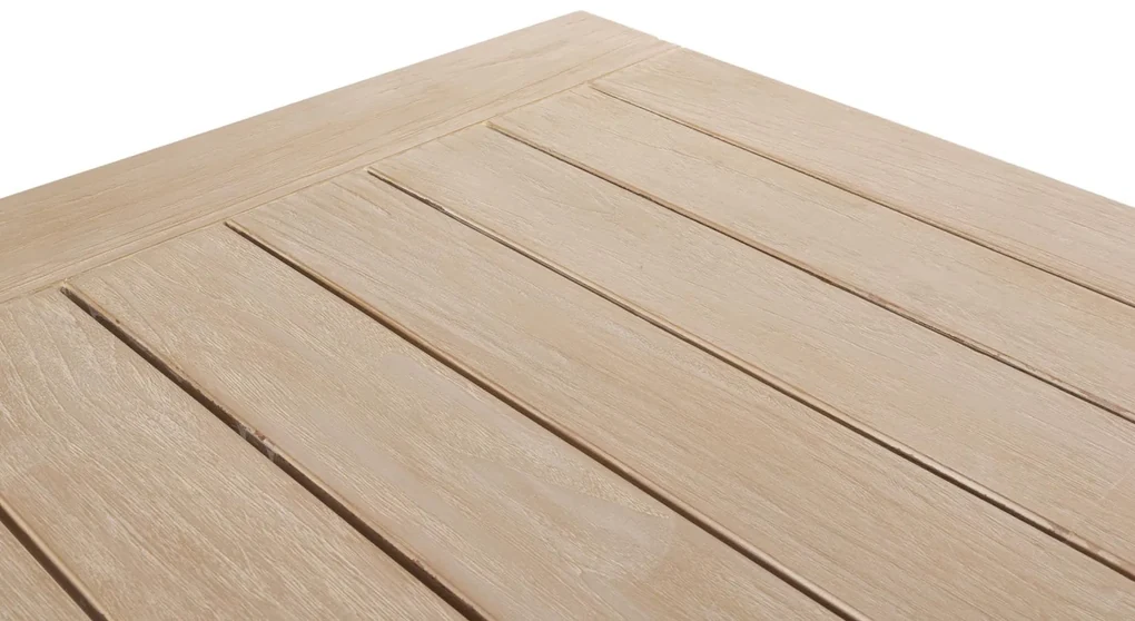 Taste by 4 Seasons Noah tuintafel van geborsteld teak met blad 260 x 100 cm Tuintafel houtkleur weerbestendig