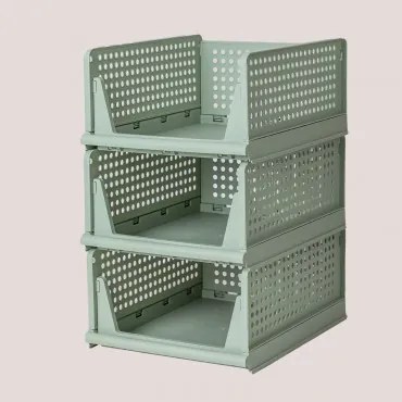 Set Van 3 Kledingorganizers Evadin Celadon & ↑18,8 Cm - Sklum