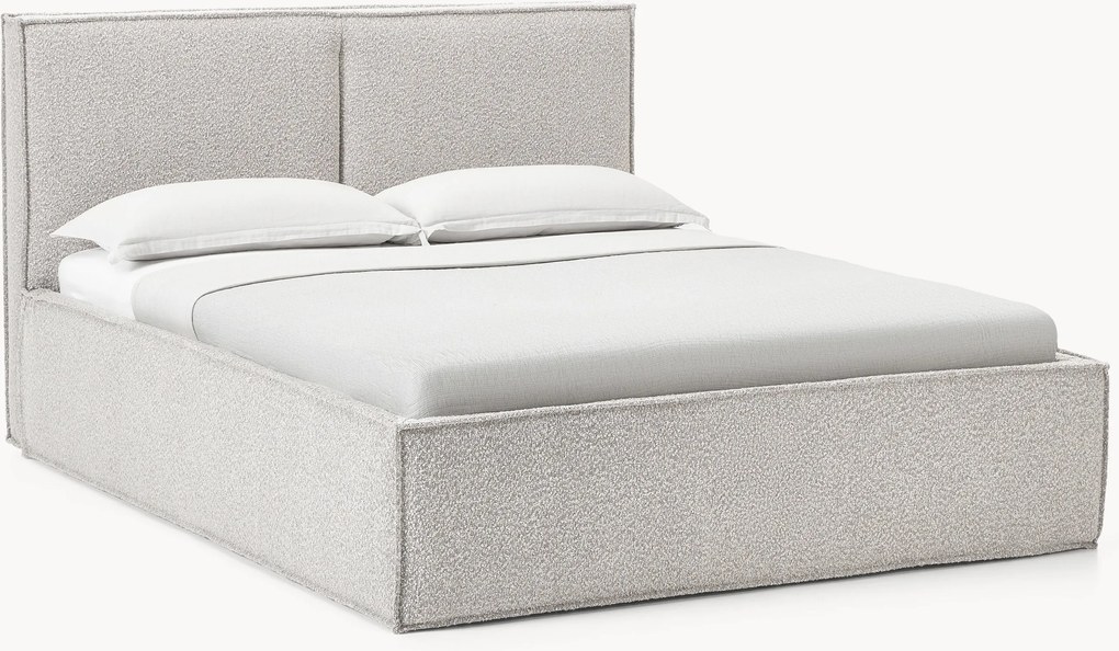 Bouclé gestoffeerd bed Dream