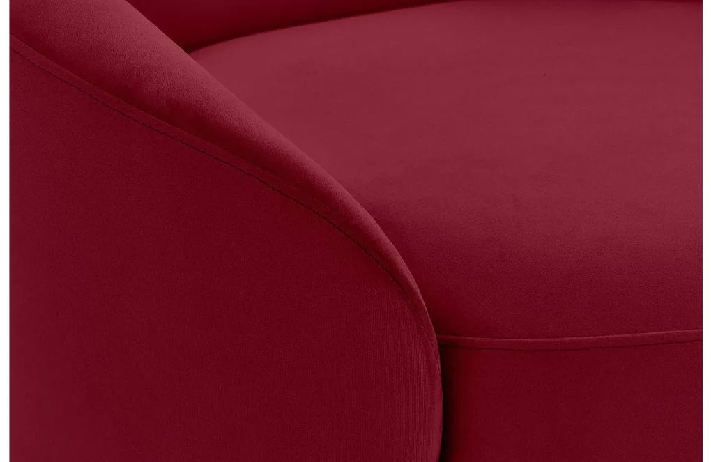 Goossens Bank Ragnar rood, stof, 2,5-zits, modern design