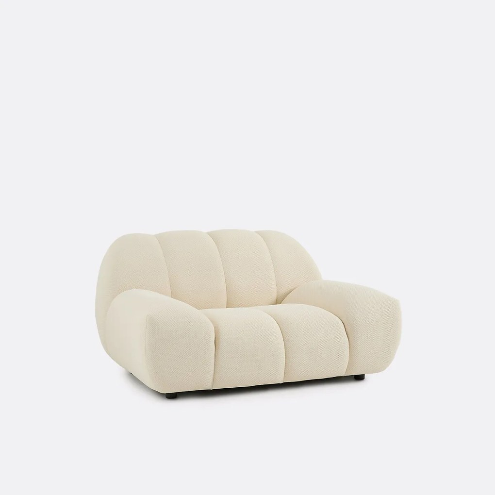 XL fauteuil, gewatteerde stof, NURIA