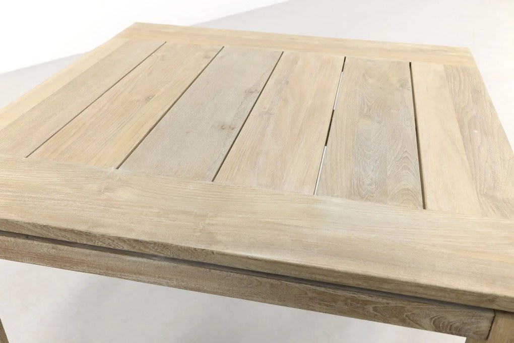 Sophie Element/Rome grey 100x100 cm. 4-persoons tuinset - Terra/Teak