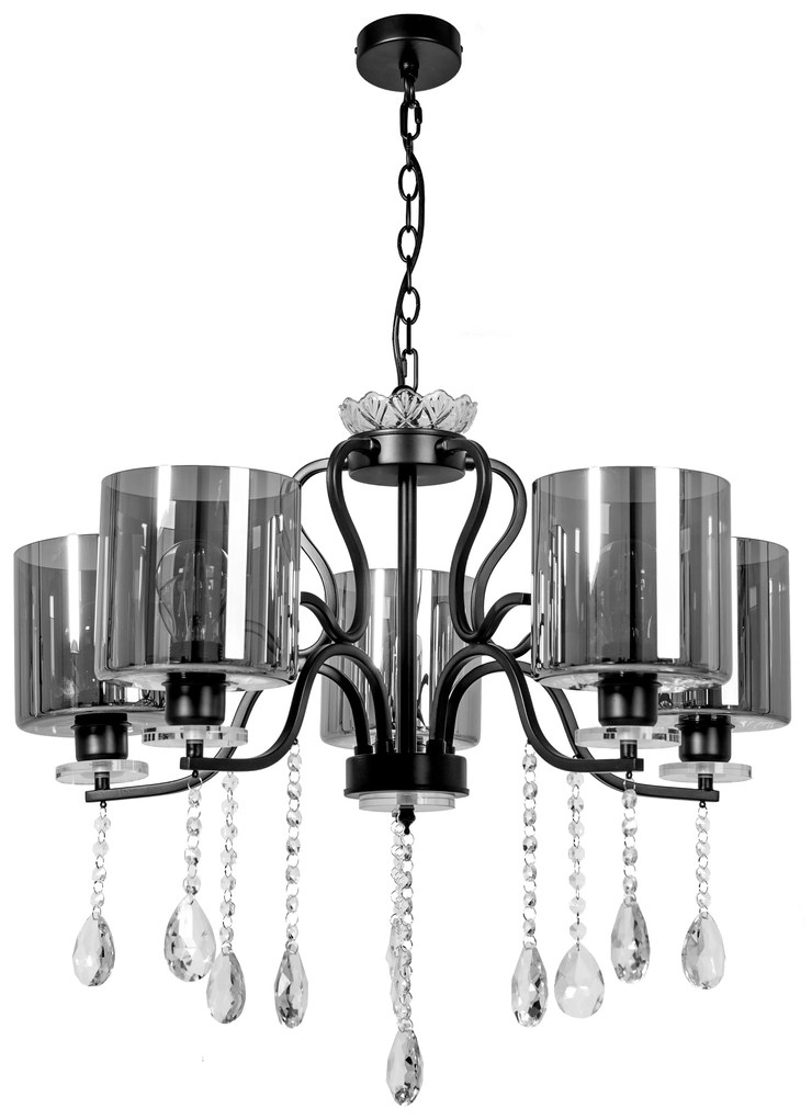 Hanglamp met APP958-5CP-kristallen