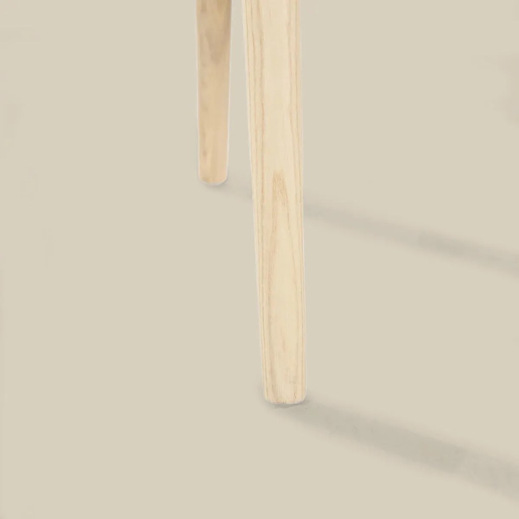 Houten Stoel Met Armleuningen Naturel