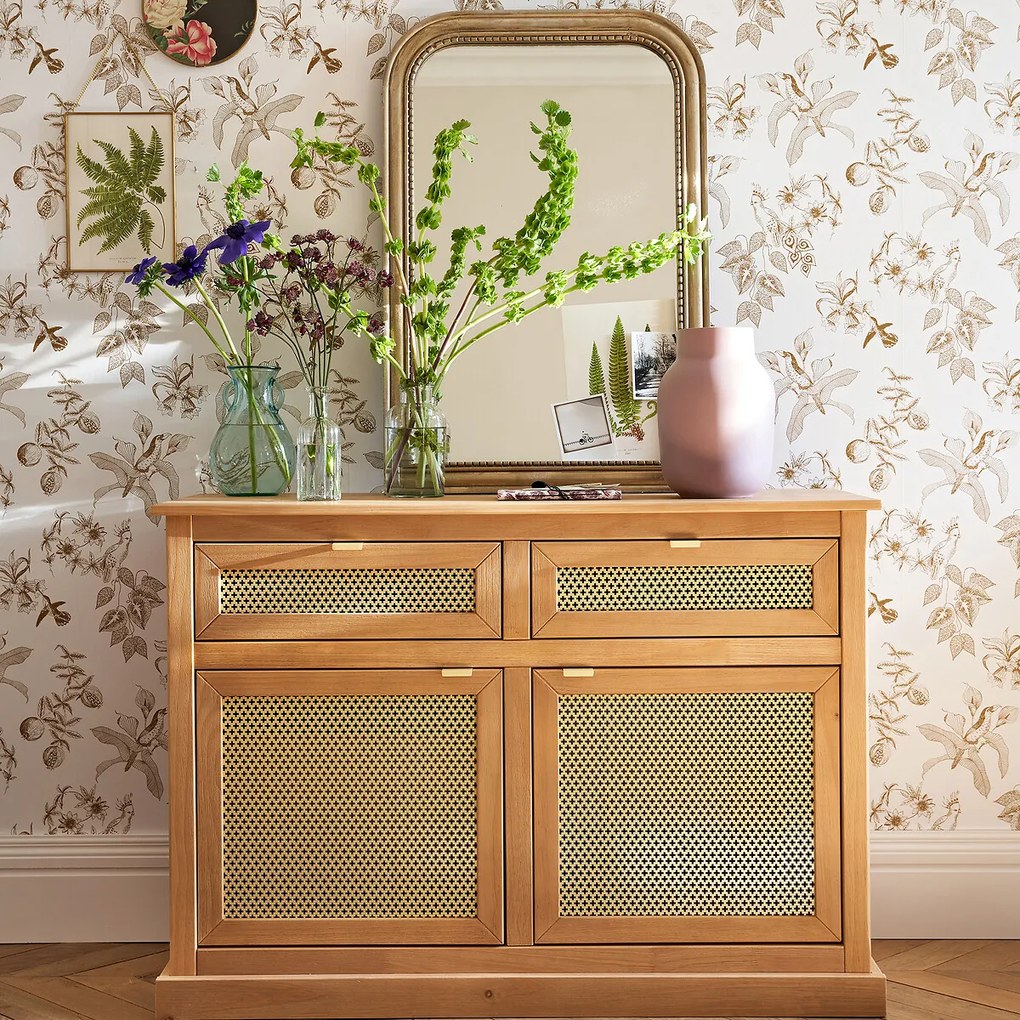 Spiegel in massief mangohout 60x90 cm, Afsan