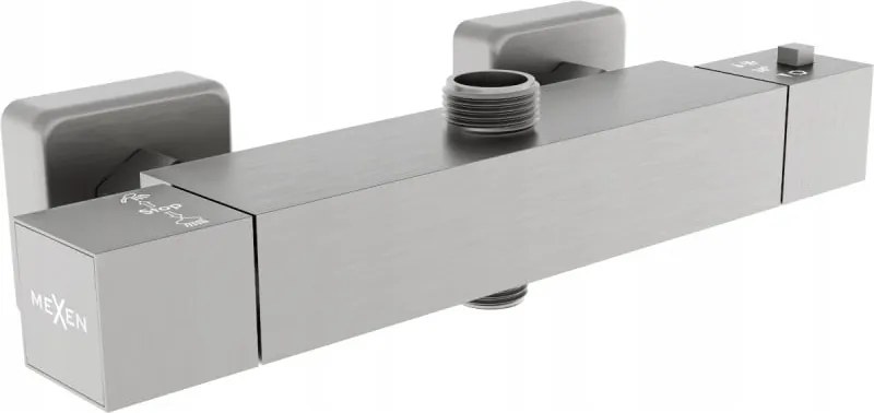 Mexen Cube thermostatische douchekraan, grafiet - 77250-66