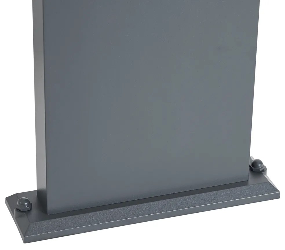 Buitenpaal donkergrijs met bewegingssensor 60cm IP54 solar - Judge