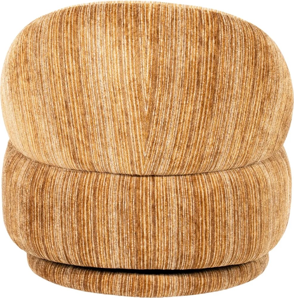 Retro Stoffen Fauteuil Mosterd