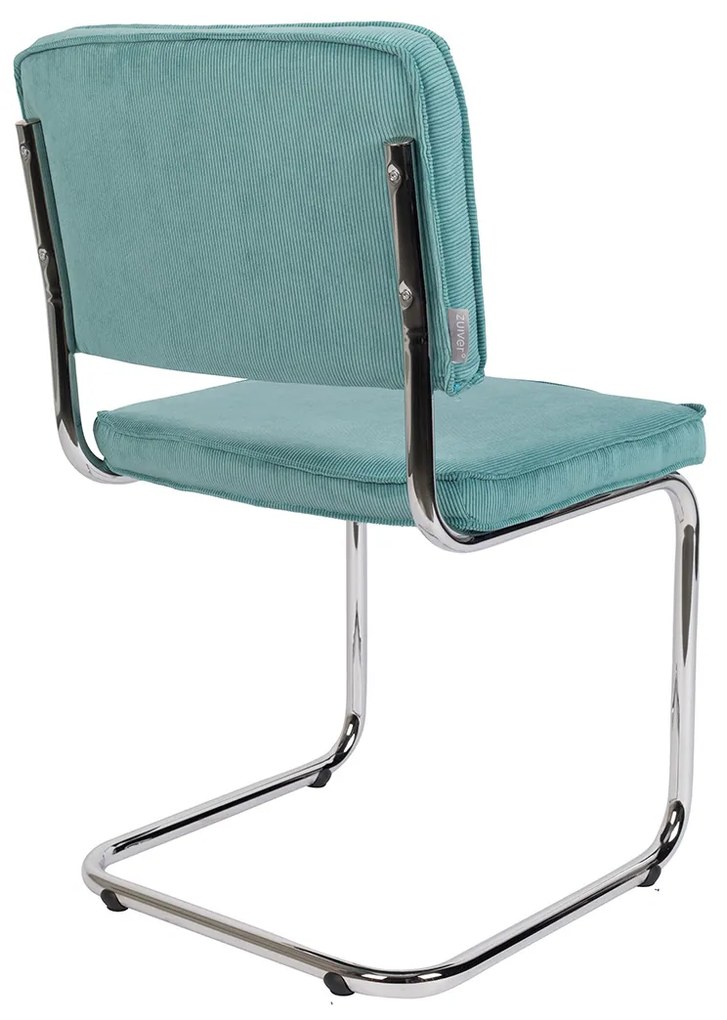 Zuiver Ridge Rib Eetkamerstoel Rib Retro Blauw
