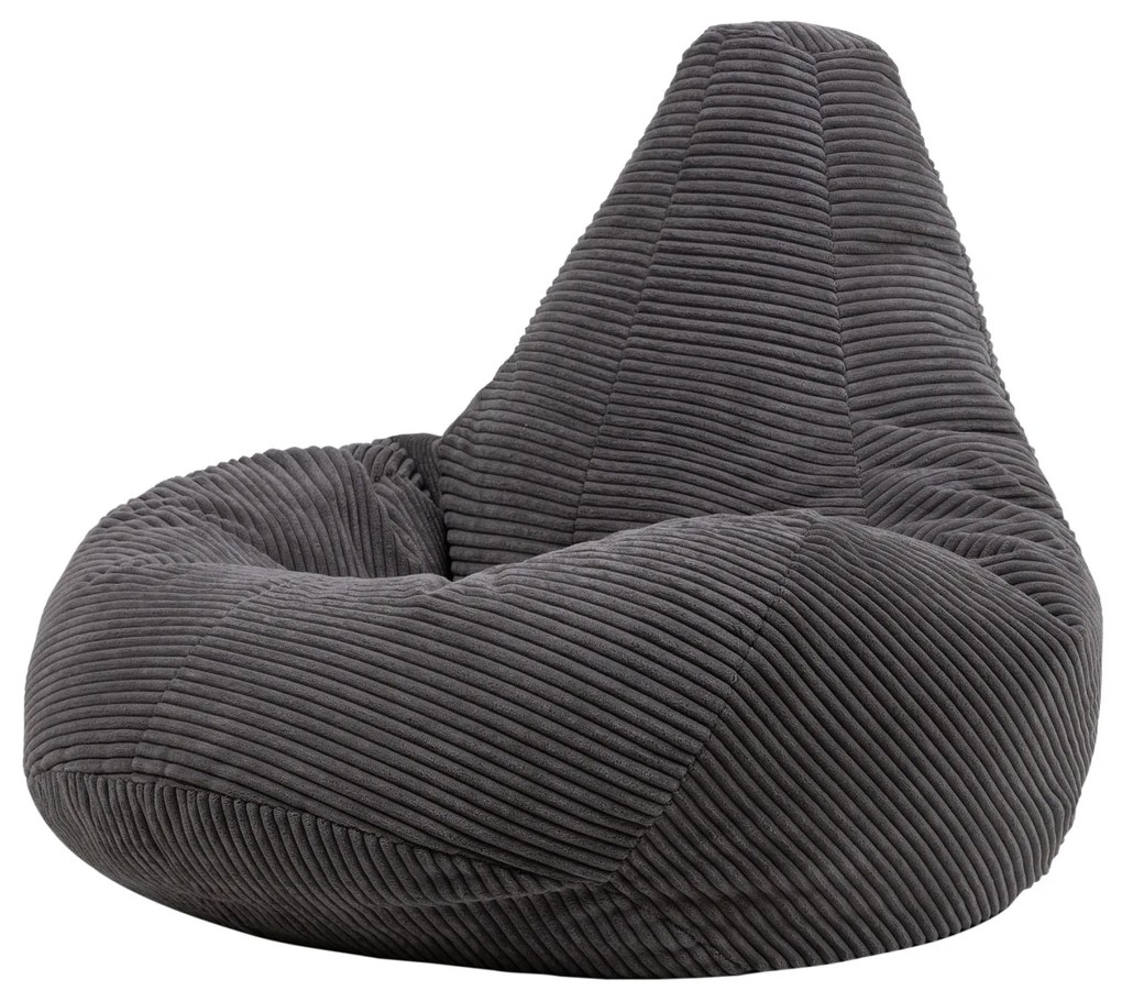 Cloudy Cord Zitzak Stoel - Antraciet