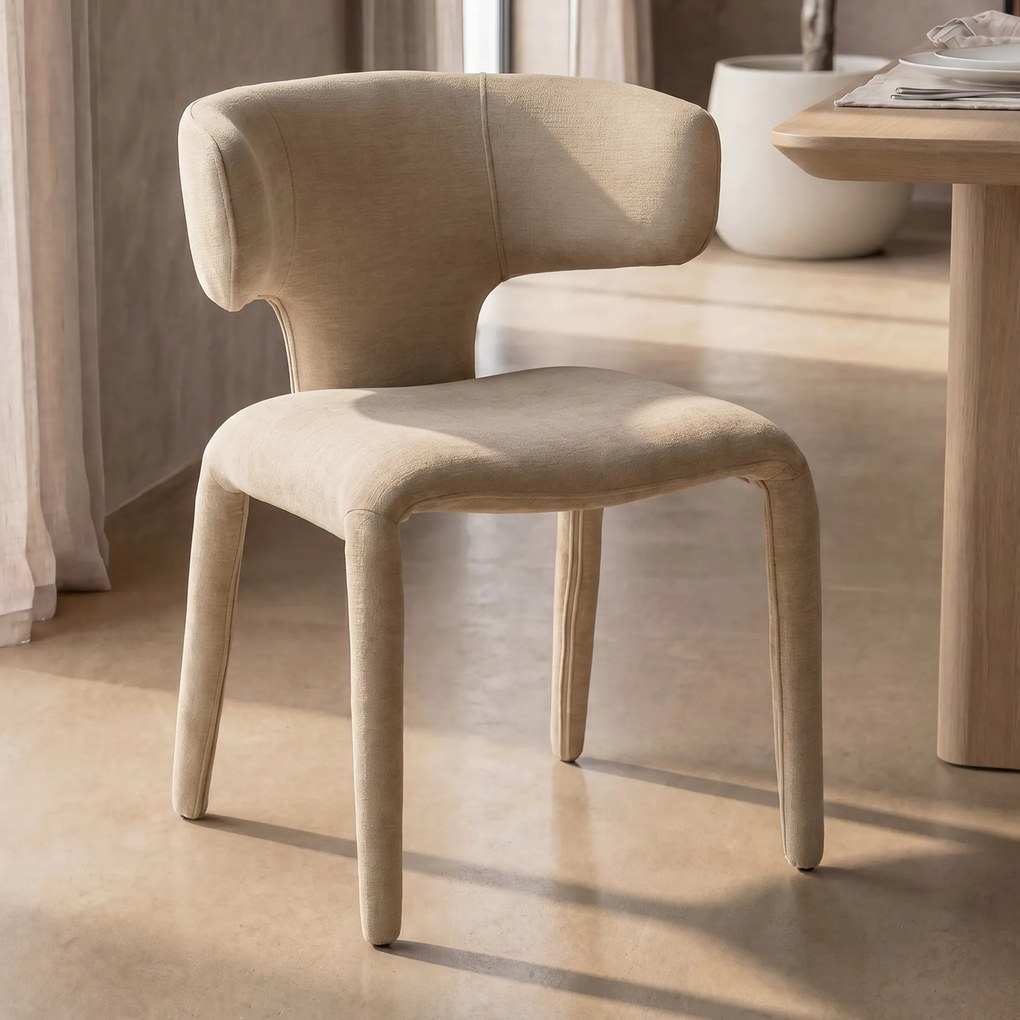 Eetkamerstoel Stof Beige