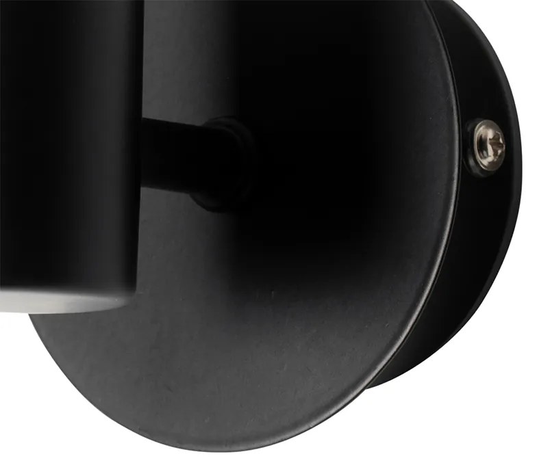 Badkamer Moderne wandlamp zwart IP44 - Cederic Up Modern G9 IP44 bol / globe / rond Lamp