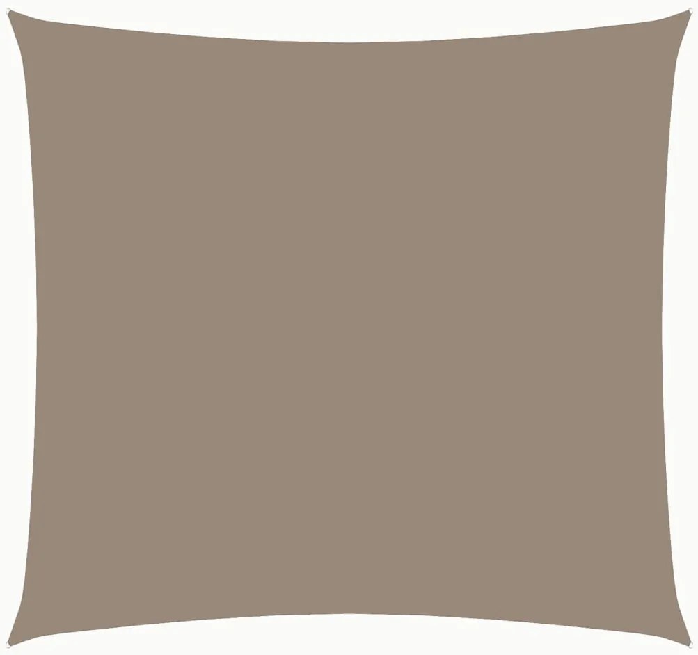vidaXL Zonnescherm vierkant 2,5x2,5 m oxford stof taupe