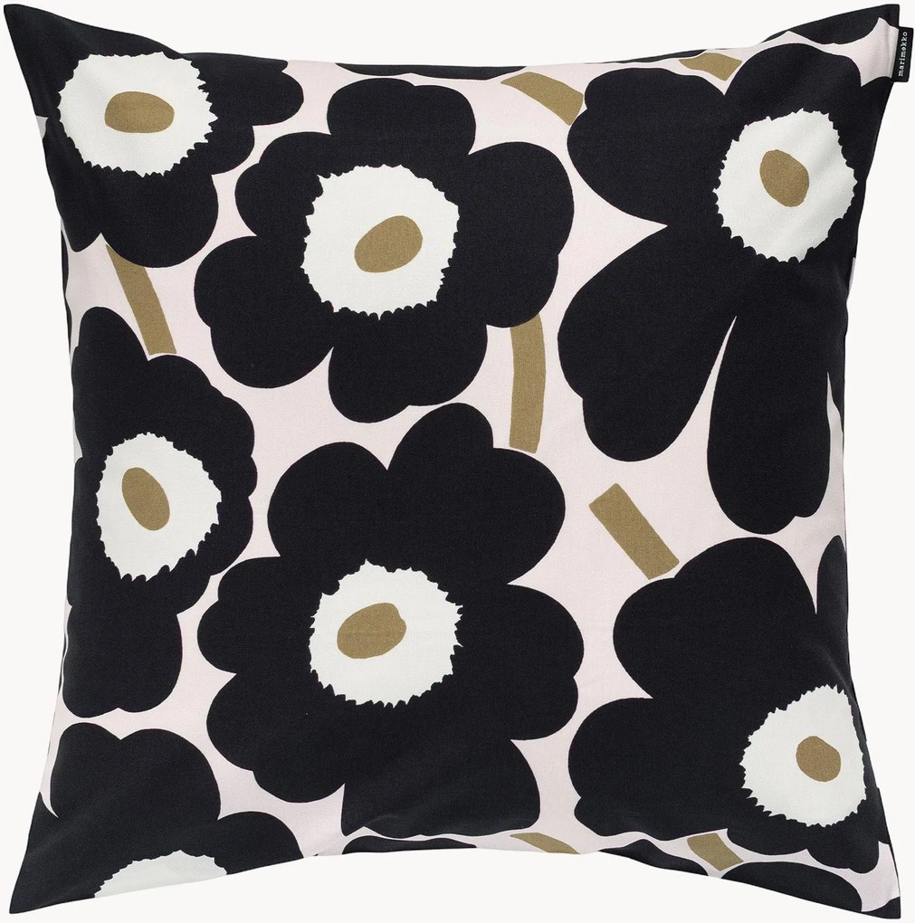 Katoenen kussenhoes met bloemenprint Pieni Unikko