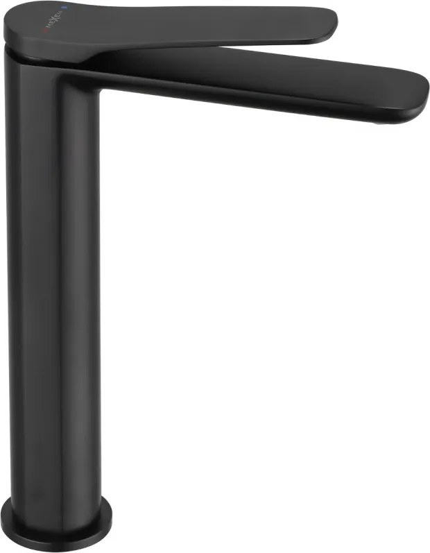Mexen Largo hoge wastafelmengkraan, zwart - 73710-70