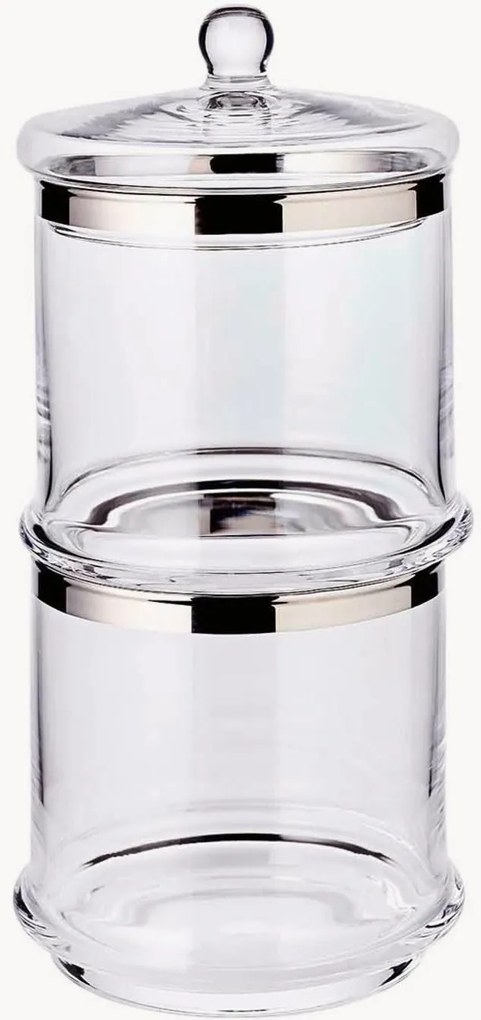 Kristallen voorraadpot Lia met deksel