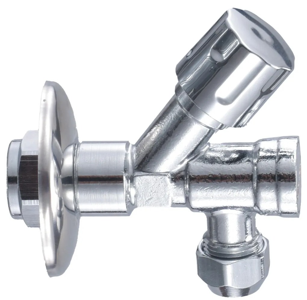 Mueller Round hoekstopkraan met filter 1/2"x3/8" chroom