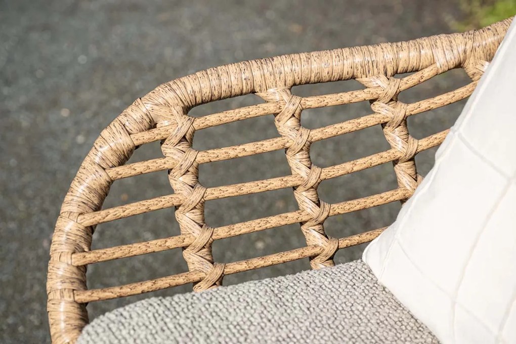 Castello loungestoel - Natural rotan - inclusief kussens OP=OP