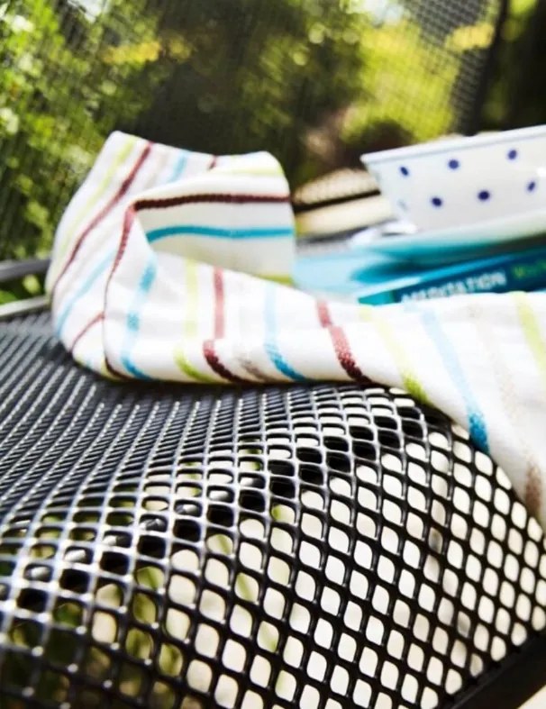 Royal Garden Elegance strekmetaal stapelbare tuinstoel - Antraciet