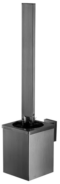 Haceka Edge Toiletborstelhouder - wandmodel - open - grafiet gunmetal 1208804
