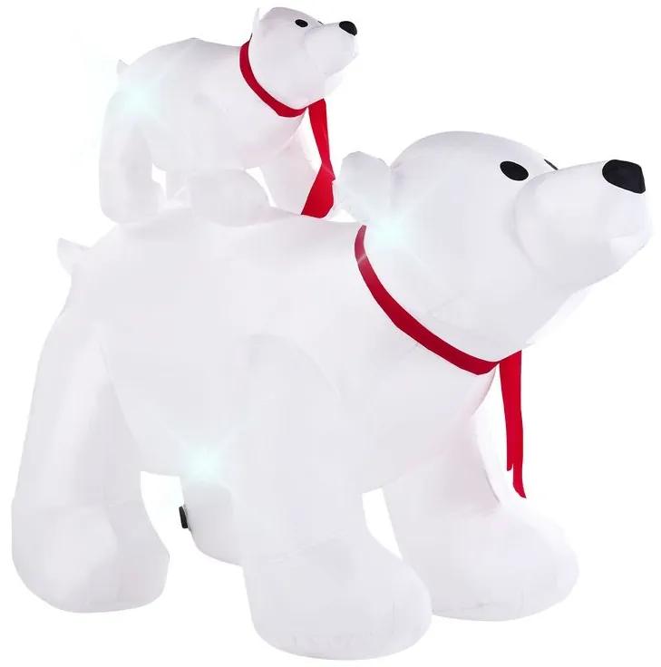 Opblaasbare ijsbeer LED-verlichting 160 cm KULTALA Beliani