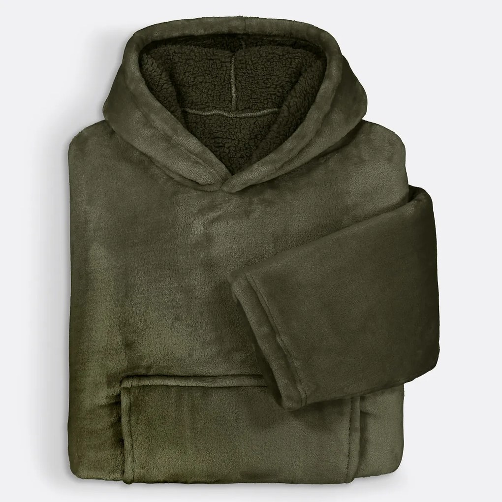 Plaid fleece sweater maat S/M, Javi