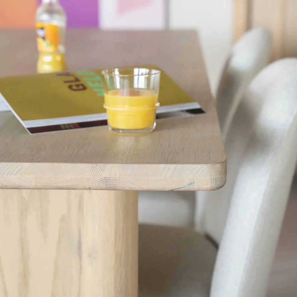 Eleonora Jake Design Eettafel Eiken Naturel 180x100 Cm - 180 X 100cm.