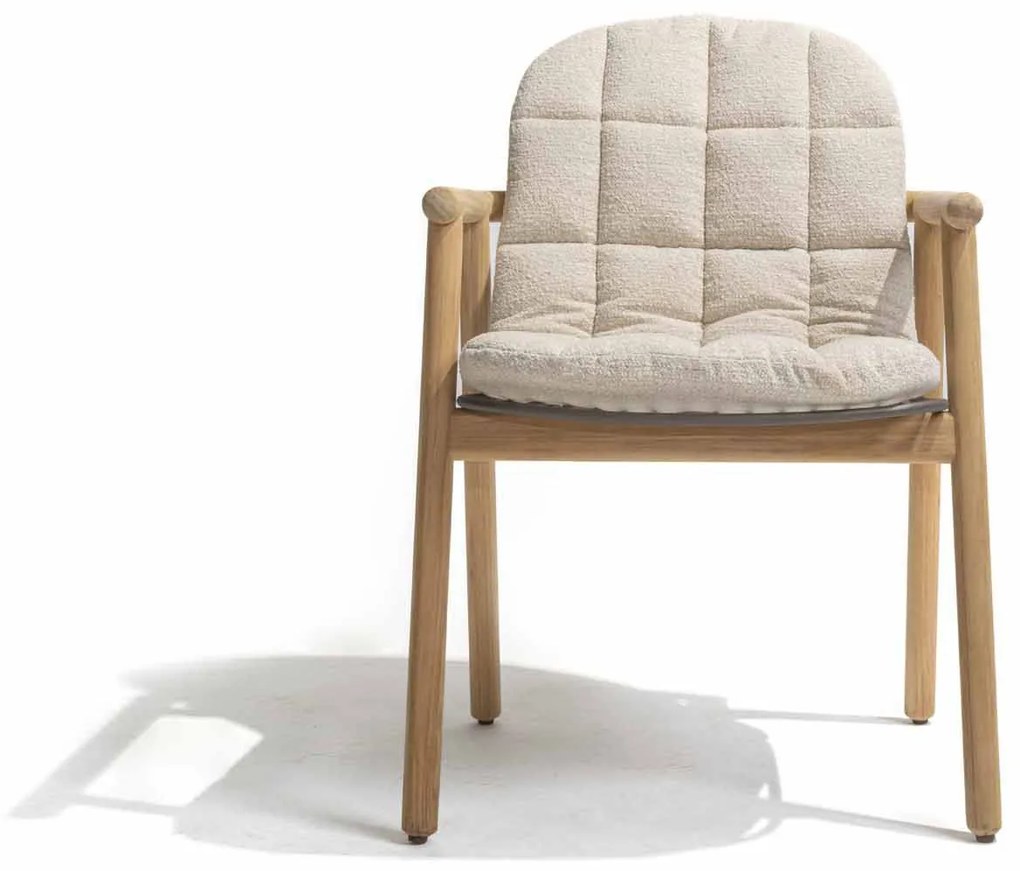 4 Seasons Outdoor Samos tuinstoel teak SALE Tuinstoel beige weerbestendig