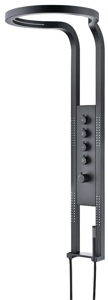 Best Design Nero Future thermostatisch douchepaneel zwart mat