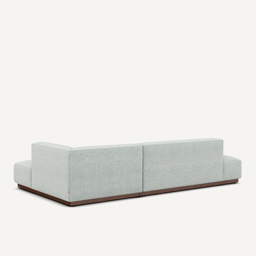 Rechtse hoekbank XL in gespikkelde stof, Jacopo