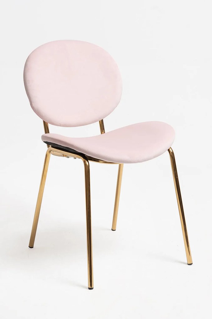 Lenor gouden fluwelen stoel