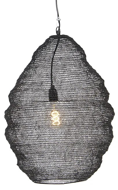 Oosterse hanglamp zwart 45 cm - Nidum L