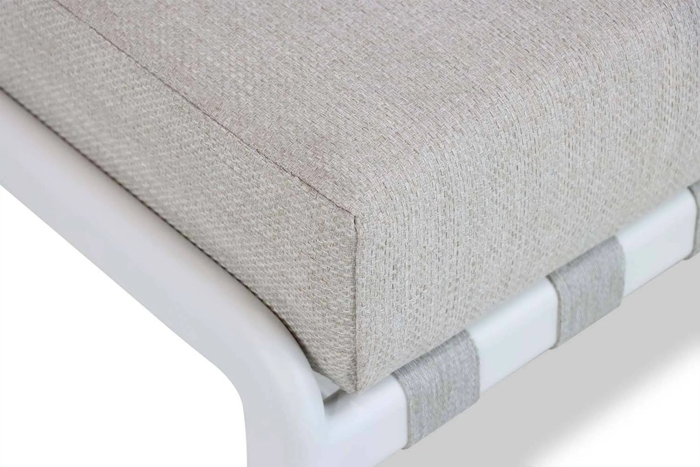 Stoel en Bank Loungeset 5 personen Aluminium/rope Wit  Coco Avellino