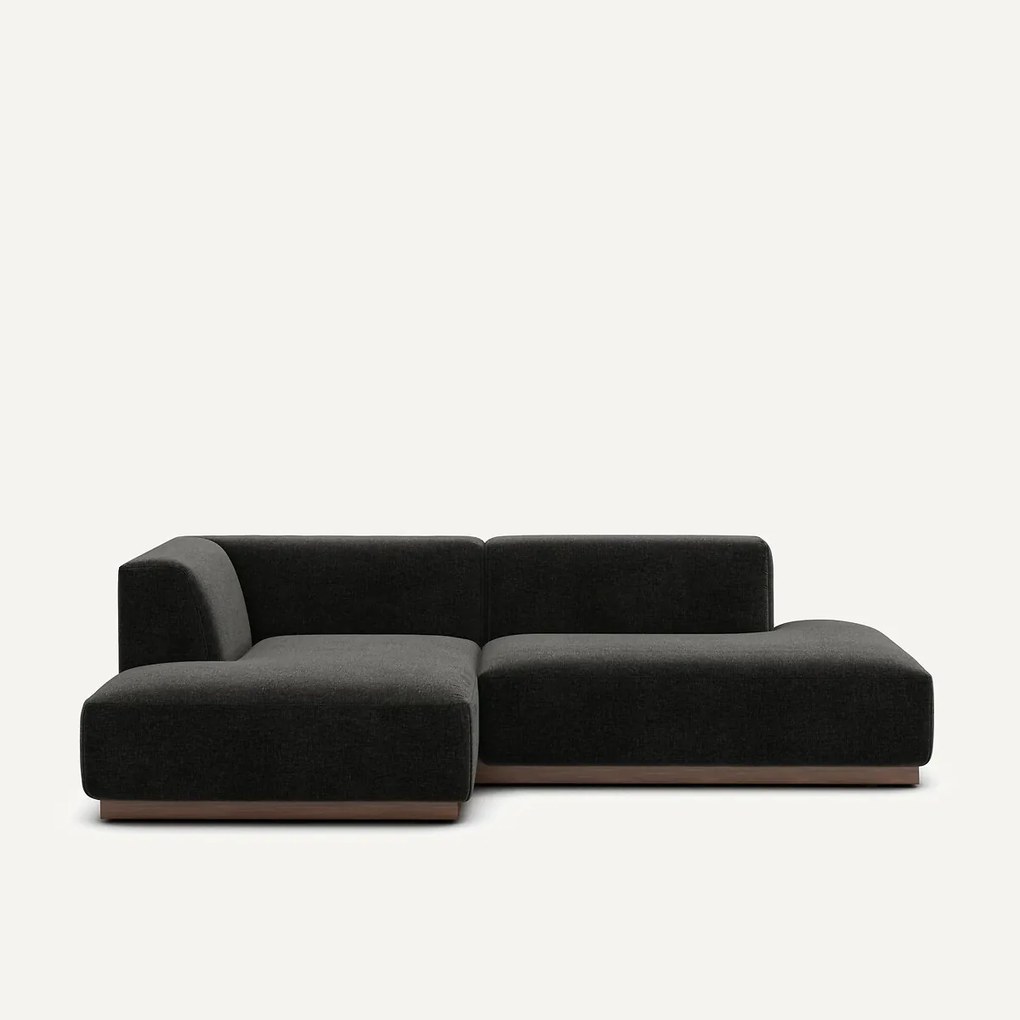 Linker hoekbank chenille fluweel, Jacopo