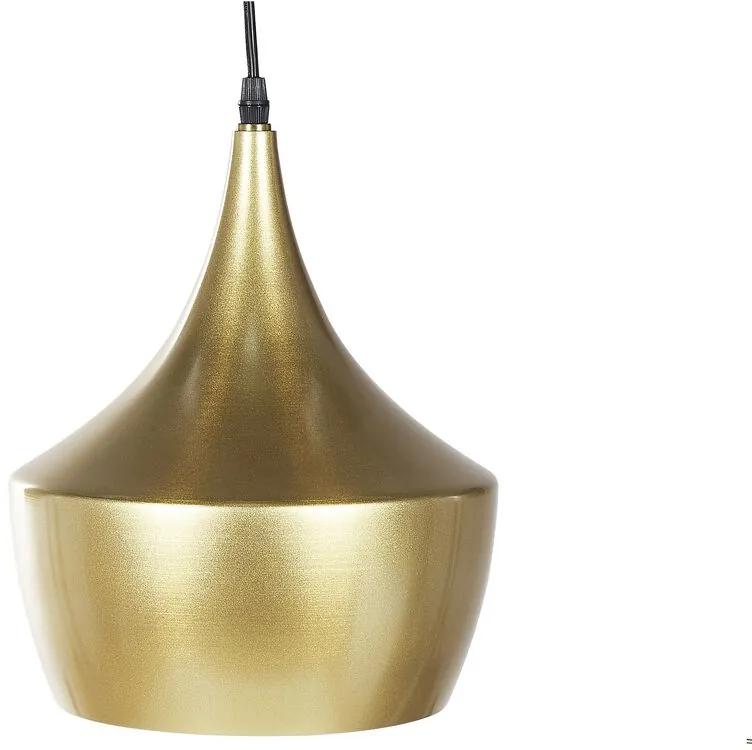 Metalen hanglamp goud 142cm FRASER Beliani